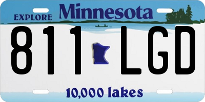 MN license plate 811LGD