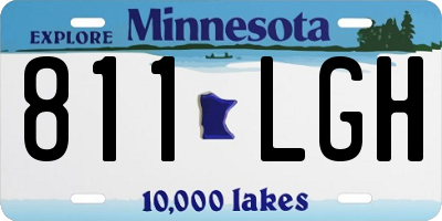 MN license plate 811LGH