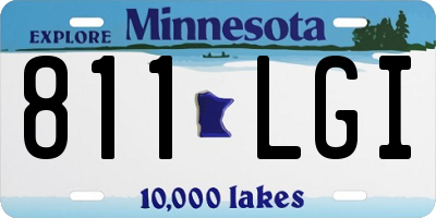 MN license plate 811LGI