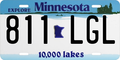 MN license plate 811LGL