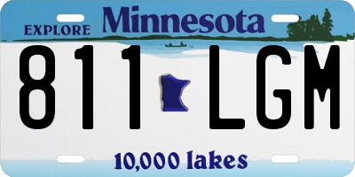 MN license plate 811LGM