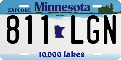 MN license plate 811LGN