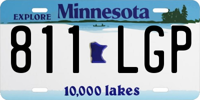 MN license plate 811LGP