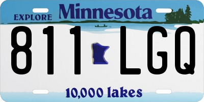 MN license plate 811LGQ