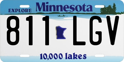 MN license plate 811LGV