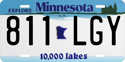 MN license plate 811LGY