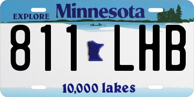 MN license plate 811LHB