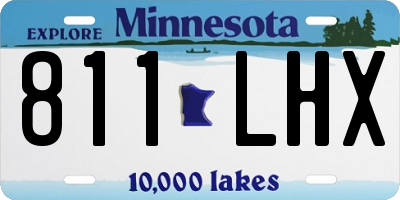 MN license plate 811LHX