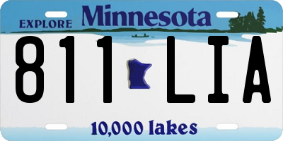 MN license plate 811LIA
