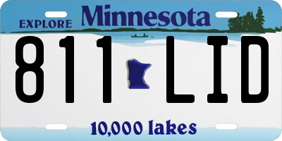 MN license plate 811LID