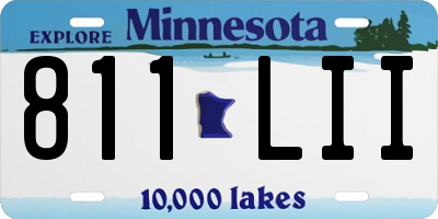 MN license plate 811LII