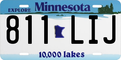 MN license plate 811LIJ
