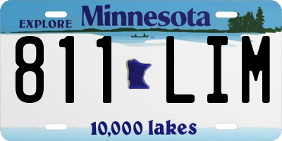 MN license plate 811LIM