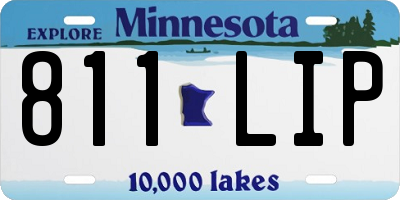 MN license plate 811LIP