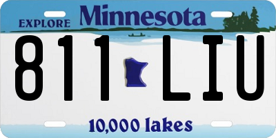 MN license plate 811LIU