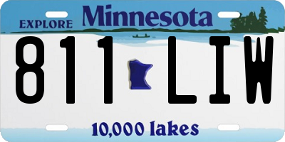 MN license plate 811LIW