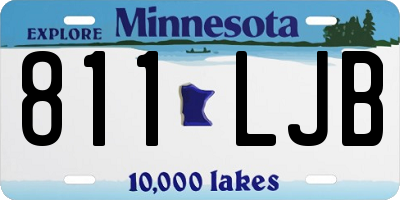 MN license plate 811LJB