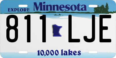 MN license plate 811LJE