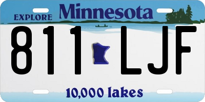 MN license plate 811LJF