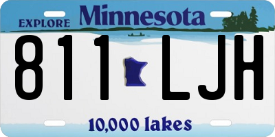 MN license plate 811LJH