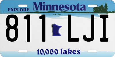 MN license plate 811LJI