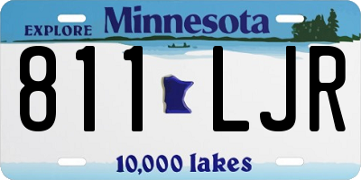 MN license plate 811LJR