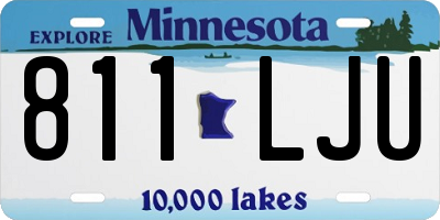 MN license plate 811LJU