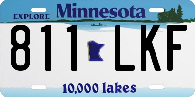 MN license plate 811LKF