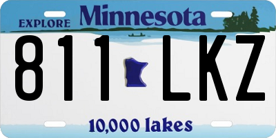 MN license plate 811LKZ