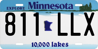 MN license plate 811LLX