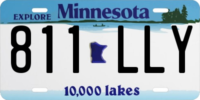 MN license plate 811LLY