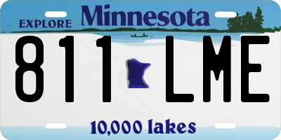 MN license plate 811LME