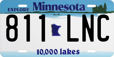 MN license plate 811LNC