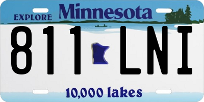 MN license plate 811LNI