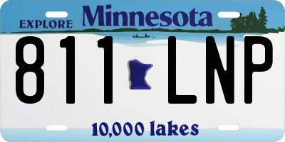 MN license plate 811LNP