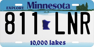 MN license plate 811LNR