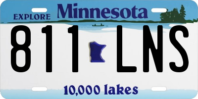 MN license plate 811LNS