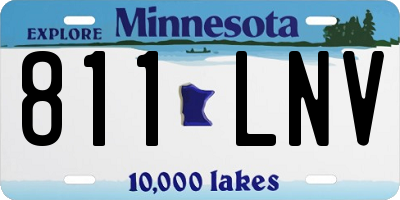 MN license plate 811LNV