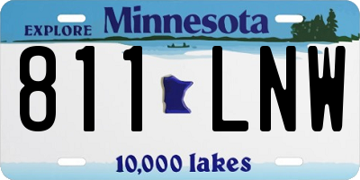 MN license plate 811LNW