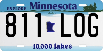 MN license plate 811LOG