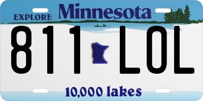 MN license plate 811LOL