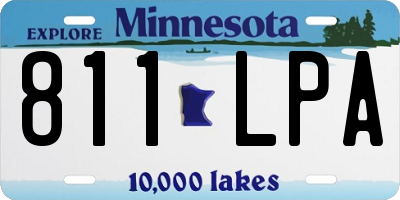 MN license plate 811LPA