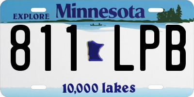 MN license plate 811LPB