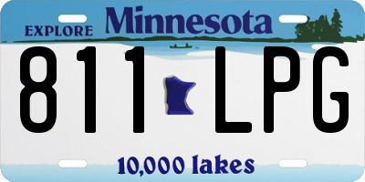 MN license plate 811LPG