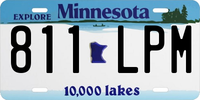 MN license plate 811LPM