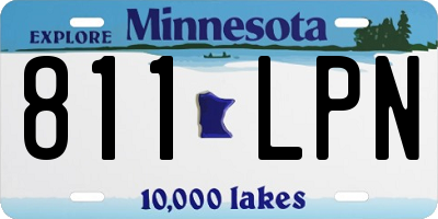 MN license plate 811LPN