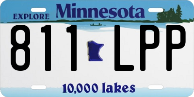 MN license plate 811LPP