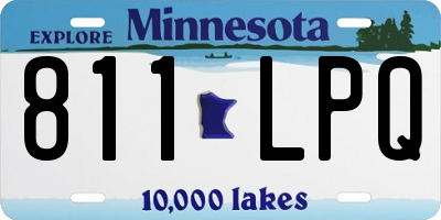 MN license plate 811LPQ
