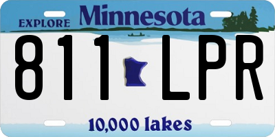 MN license plate 811LPR