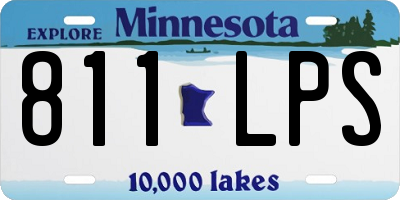 MN license plate 811LPS